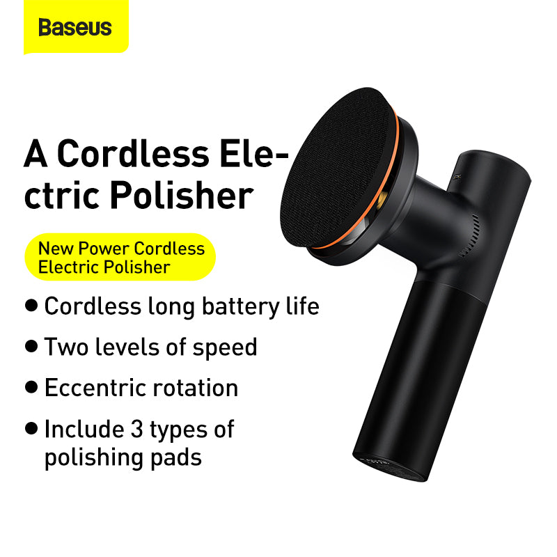 Baseus Car Polishing Machine cordless Electric Polisher 3800rpm Variable Speed Buffing Waxing Machine Waxing Tools Accessories