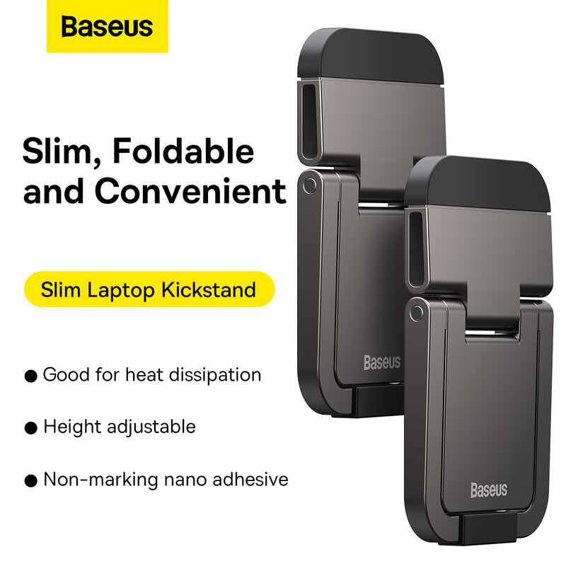 Baseus Slim Laptop Kickstand 2Pcs Set 10kg Load-bearing 13-17inch Laptop Mini Light Portable Stand Heat Dissipation