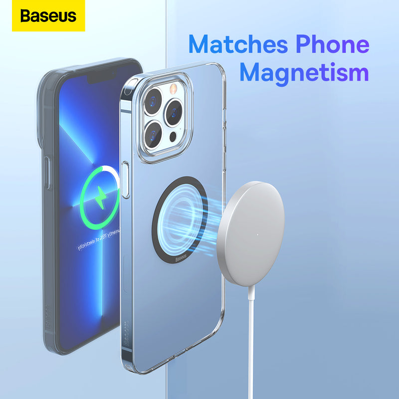 Baseus Halo Series Magnetic Metal Ring (2pcs/pack) 0.4mm Thin Ring Holder Grip Magsafe Compatible Tight Stainless Iron