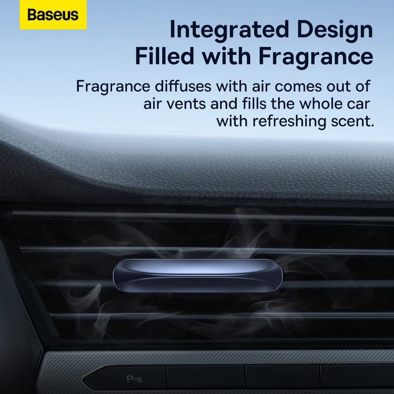 Baseus Graceful Car Fragrance 6 Fragrances Refills 120 Days Usage Magnetic Cover -Black
