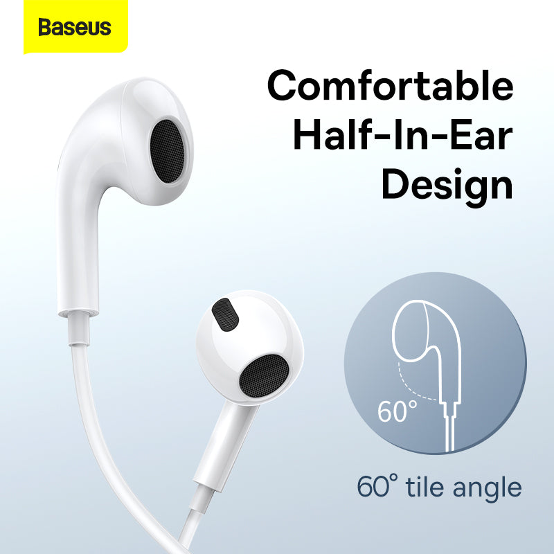 Baseus C17 Encok Type-C lateral in-ear Wired Earphone for Mobile Phones and Tablet Devices
