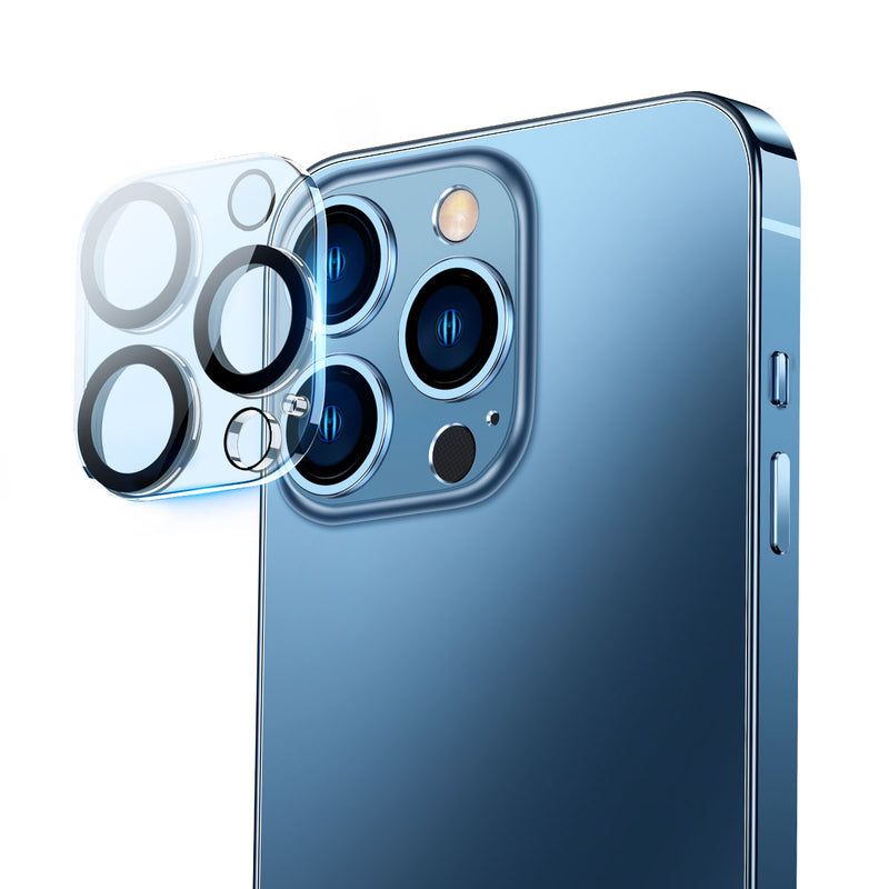 Baseus iP 14 0.3mm Full-Coverage Lens Film 2Pcs Clear Thin 8K Clarity High Transparency Impact Proof Protection Camera