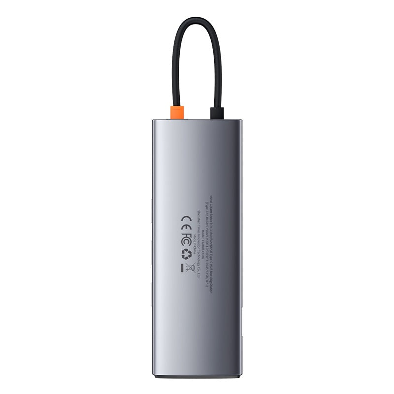 Baseus Metal Gleam 9 in 1 USB C HUB Type C to HDMI VGA RJ45 USB 3.0 Adapter Type C HUB Dock Compatible with MacBook Pro Air Notebook Microsoft Surface USB C Splitter