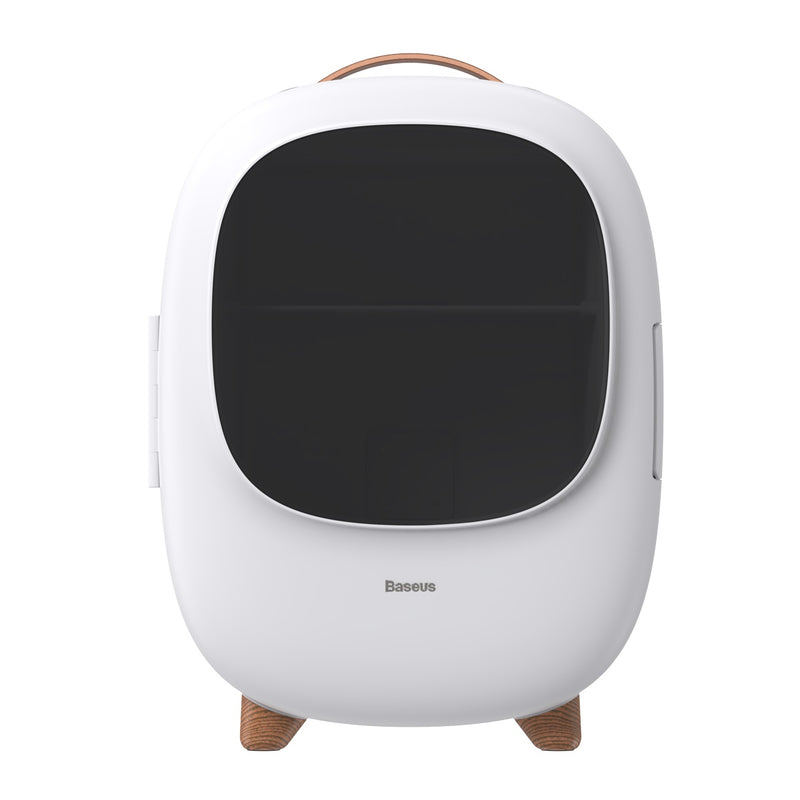 Baseus Zero Space Mini Fridge 8L Dual Mode Cooling Heat Car Cosmetics Skincare Portable Fridge Refrigerator Car Adapter 3 Pin Safety Mark Home Adapter
