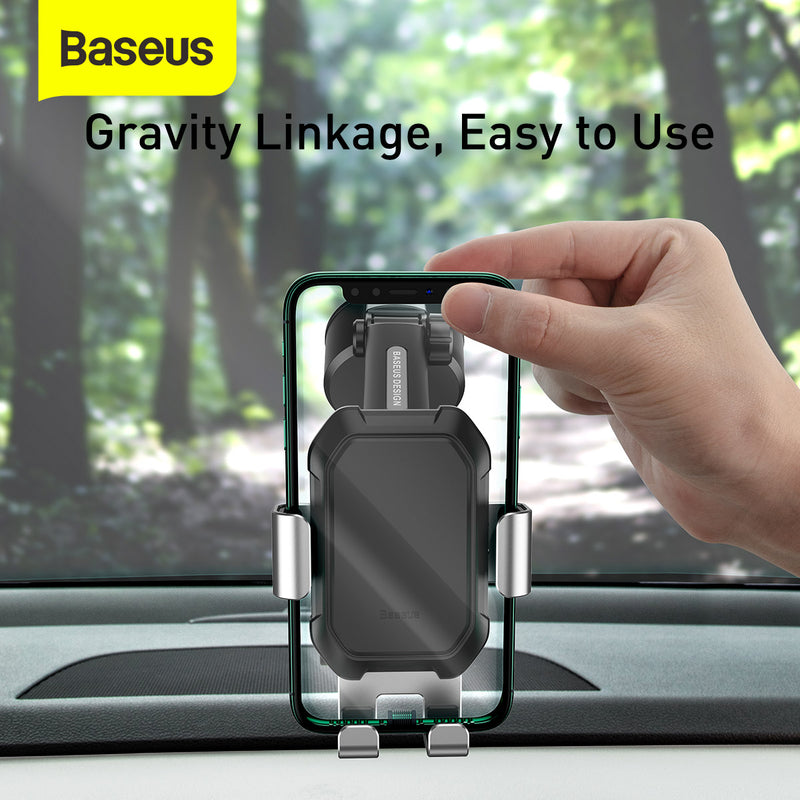 Baseus Tank Gravity Car Mount Holder Phone Holder Suction Telescopic Arm Dashboard Windscreen Universal 4.7-6.5Inch Car Mount Mobile Phone Holder