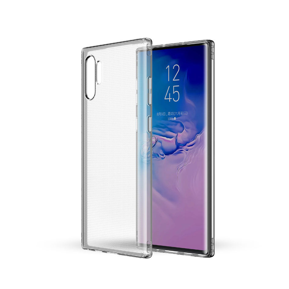 Baseus Samsung Note 10 Simple Clear Back Case Anti Dust Anti Shock Soft Back Casing TPU Anti Yellowish Scratches Mobile Phone Case