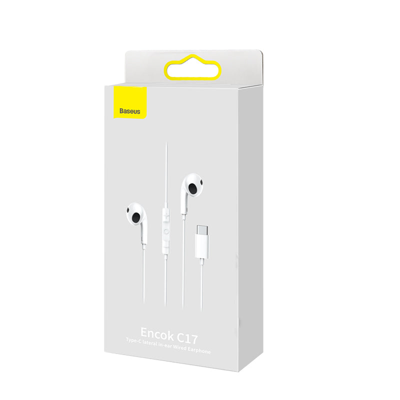 Baseus C17 Encok Type-C lateral in-ear Wired Earphone for Mobile Phones and Tablet Devices
