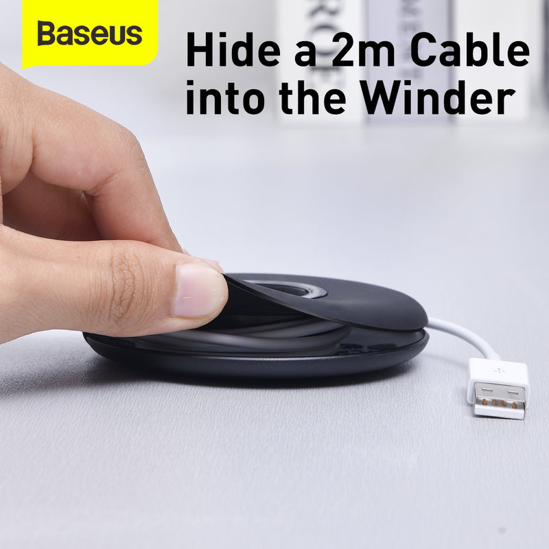 Baseus iWatch Planet Cable Organizer iWatch 1- 5 Series Portable Wire Storage Cable Winder Storage Box Container Ultra Thin Cable Winder For iWatch
