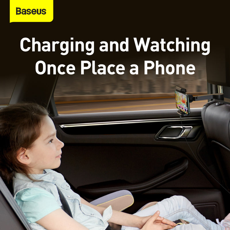 Baseus Energy Storage Car Backseat Phone Holder Mount 15W Wireless Charger