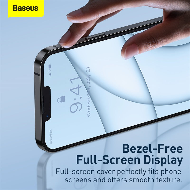 Baseus iPhone 13 Series 2pcs Set Screen Protector Clear Version Privacy Version Anti-peeping Tempered Glass
