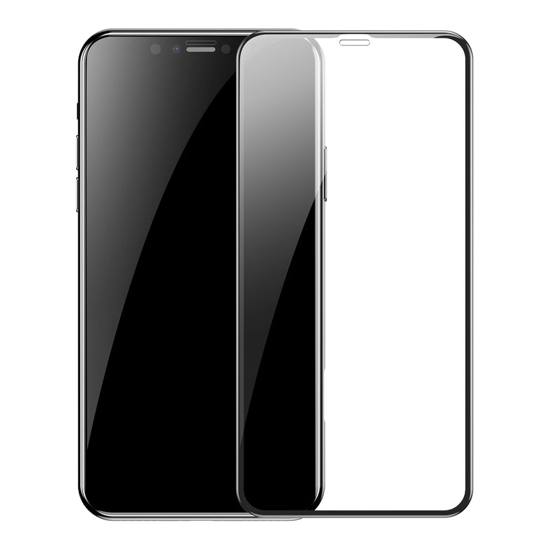 Baseus iPhone 11/11 Pro/11 Pro Max Full Screen Glass Screen Protector 2 Pcs Set 0.3mm HD Clear Anti Fingerprint 9H Hardness Tempered Glass
