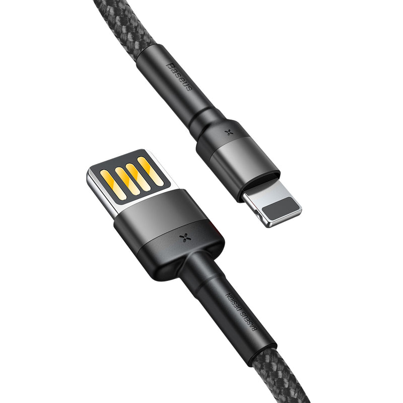 Baseus Cafule IOS lightning 2.4A/1.5A Quick Charging Date Cable Mobile Phone iPad Tablet Durable Anti Breaking Double Sided USB Charging Cable