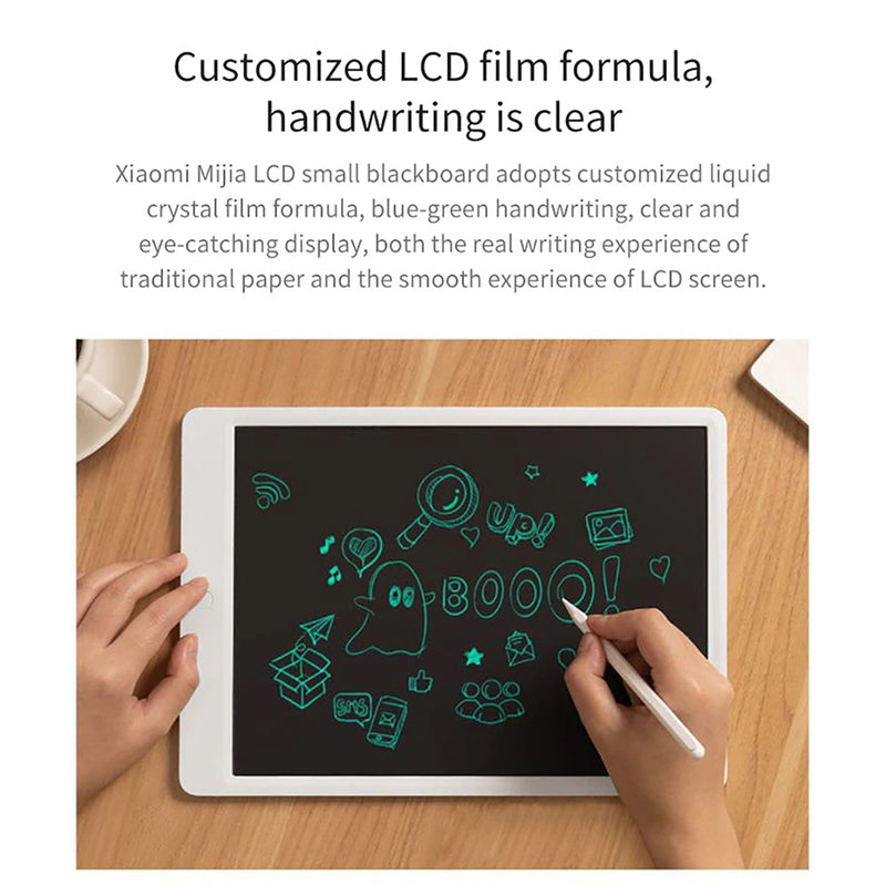 Xiaomi Mijia LCD Writing Tablet Board LCD Electronic Blackboard Handwriting Pad Graphics Board Kids Hand Writing Small Blackboard Writing Tablet with Pen Digital Drawing Electronic Imagine Pad