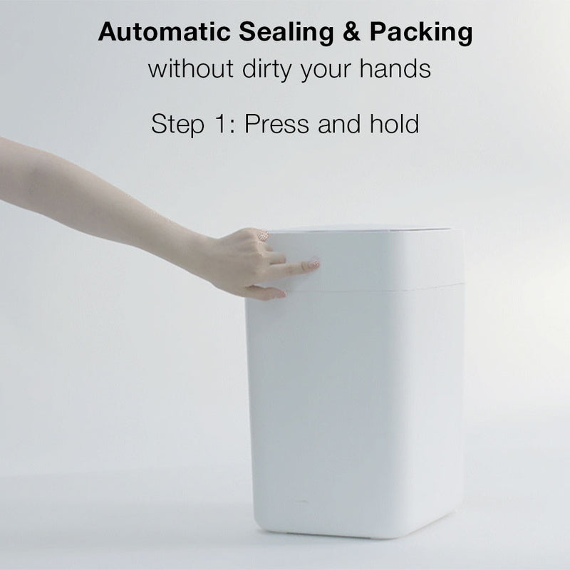 Townew T1S Smart Trash Can Thermoplastic Sealing Auto Sealing Auto Replacing Trash Bag Auto Packing Trash Larger Capacity Waterproof IPX 4