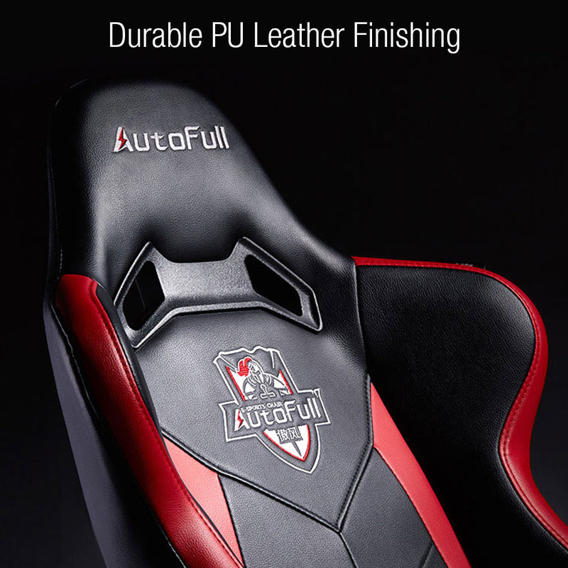 Autofull AF050 Ergonomic Racing Gaming Computer Office Study Chair-Red