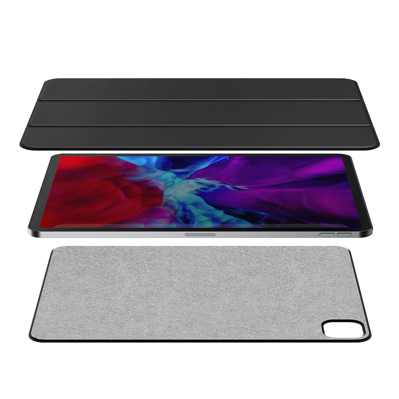 Baseus Simplism iPad Pro 2020 11/12.9 inch Strong Magnetic Tri Three Fold Flip Leather Case Ultra Thin Drop Resistant Foldable Case Stand Holder