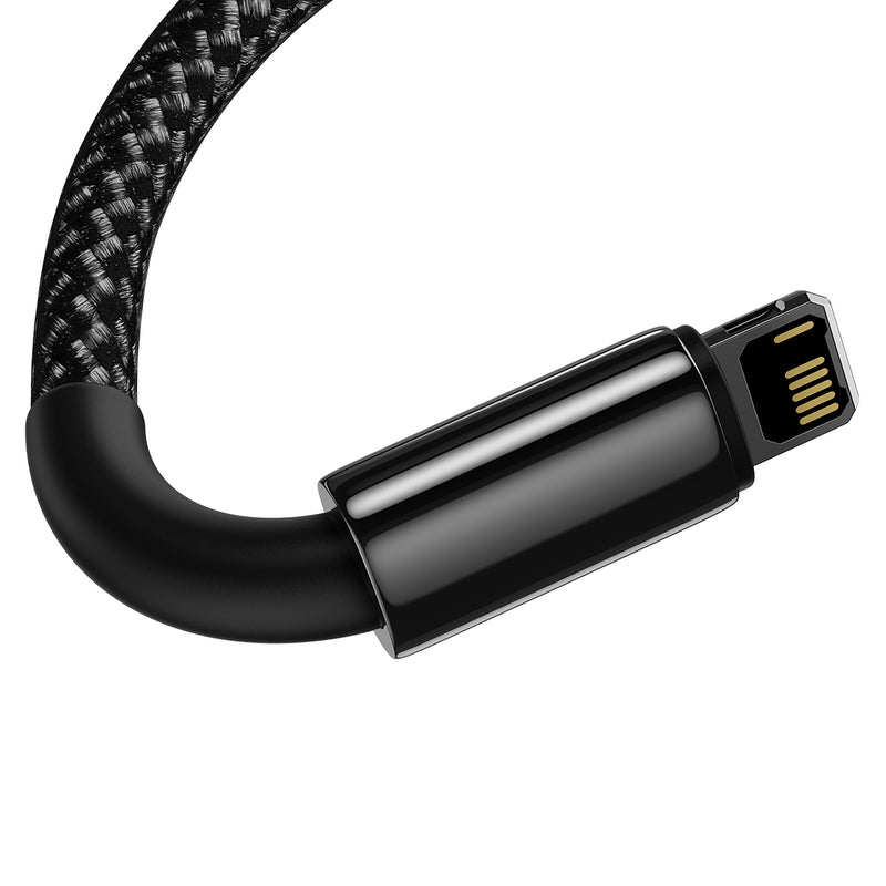 Baseus Tungsten Gold USB to iP 2.4A Fast Charging Data Cable Compatible with iPhone 12 Pro Max Mini 11 XS XR