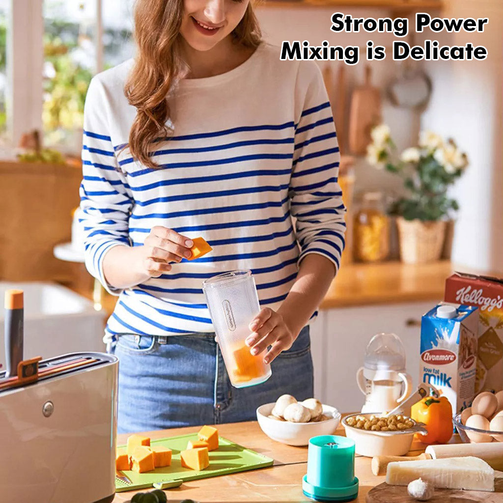 MORPHY RICHARDS Wireless Charging 300ml Portable Juicer Machine Blender Mixer MR9800 With Charging Base 2400mAh For Outdoor