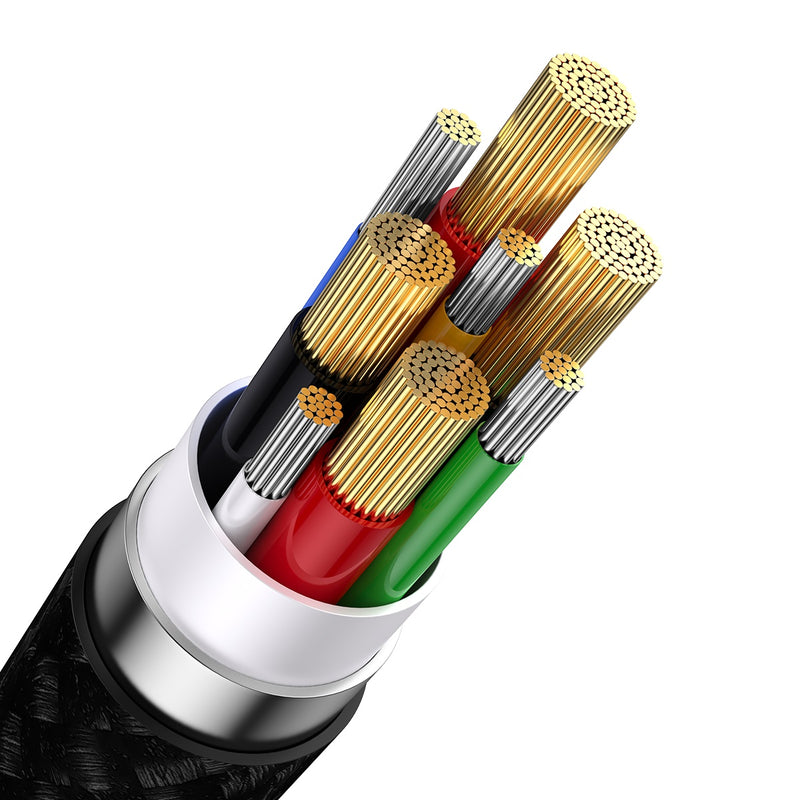 Baseus Flash 2 Two-For-Three 100W Fast Charging Micro USB Type C Lightning IOS Android Dual Input PD Multiple Charge Cable