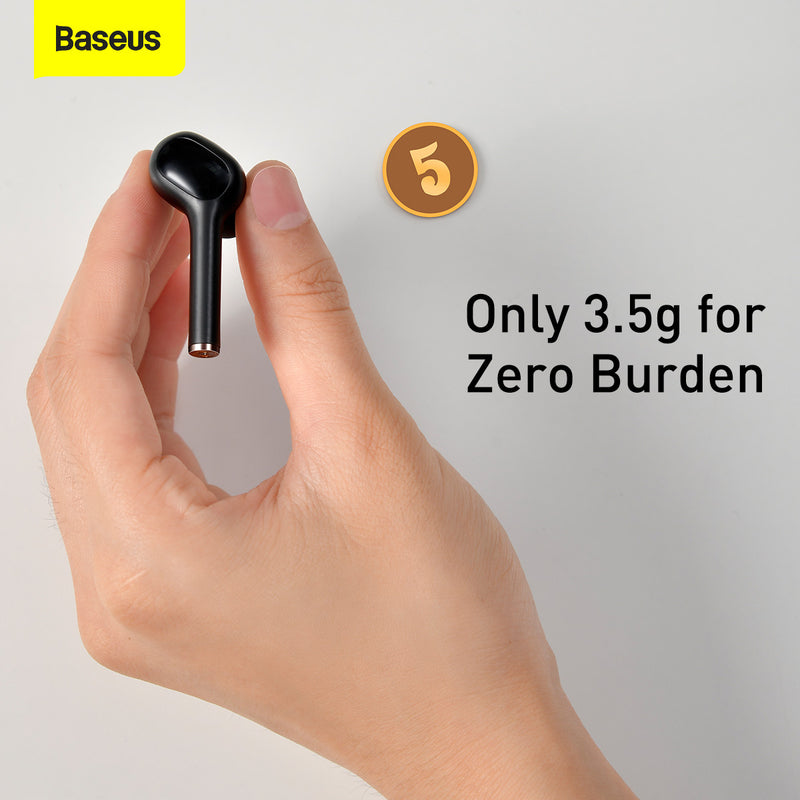 Baseus Encok W06 True Wireless Bluetooth 5.0 Noise Canceling Earbuds Earphone Headset Wireless Charge Ergonomic Touch Sensor IP55 Sweatproof Earbuds