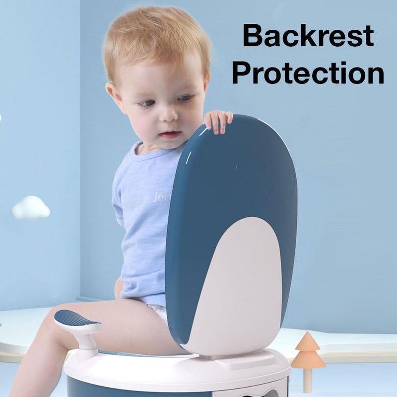 Kids Toilet Training Potty Seat PP Material High Quality Non-slip Sturdy Armrest Backrest Design