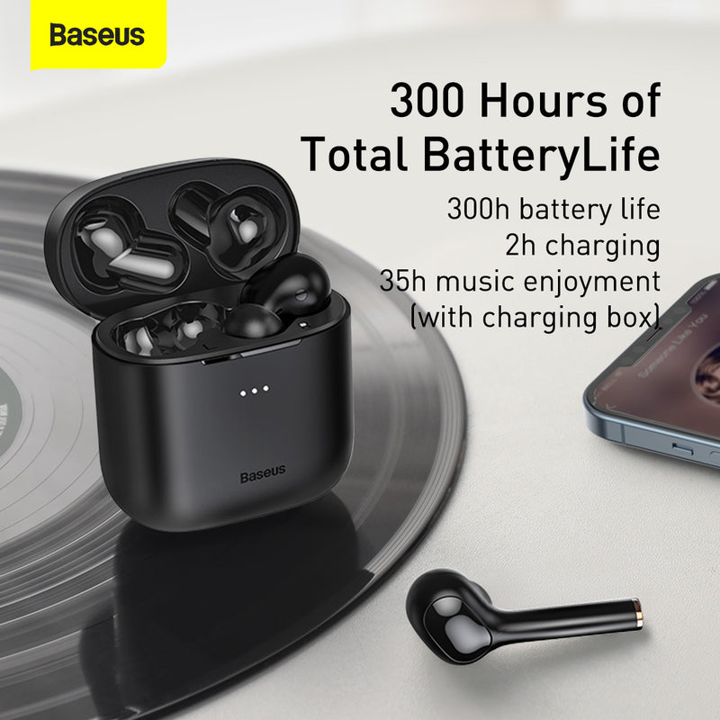 Baseus Encok W06 True Wireless Bluetooth 5.0 Noise Canceling Earbuds Earphone Headset Wireless Charge Ergonomic Touch Sensor IP55 Sweatproof Earbuds