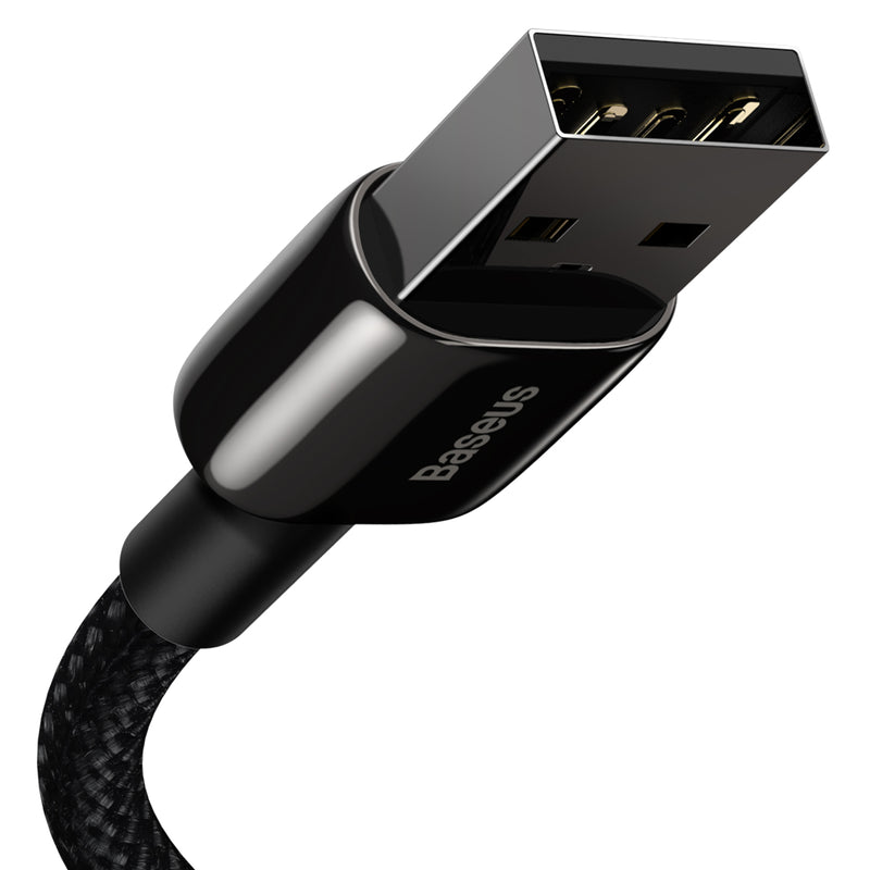 Baseus Tungsten Gold USB to iP 2.4A Fast Charging Data Cable Compatible with iPhone 12 Pro Max Mini 11 XS XR