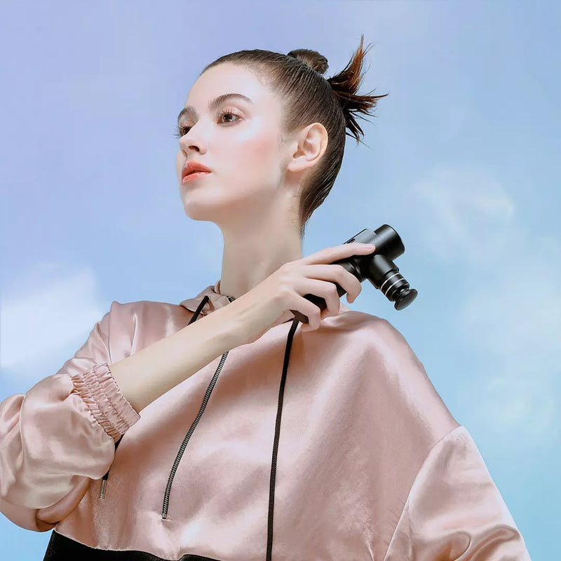 Xiaomi Merach Nano Massage Gun Rechargeable Fascia Pocket Mini Size Wireless Cordless Massager Pain Relief Full Body Muscle Brushless Motor Massager Gun