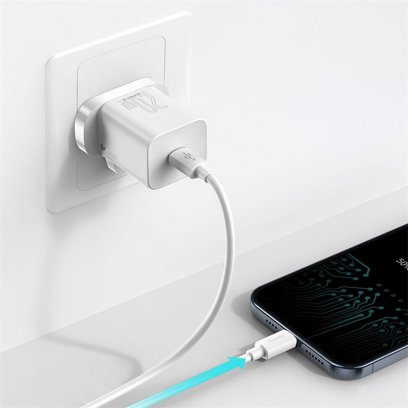 Baseus 20W Type-C Safety Mark PD Charger Super Si Fast Charging For iPhone 12mini 12 Pro 12 Pro Max Portable  Phone Charger
