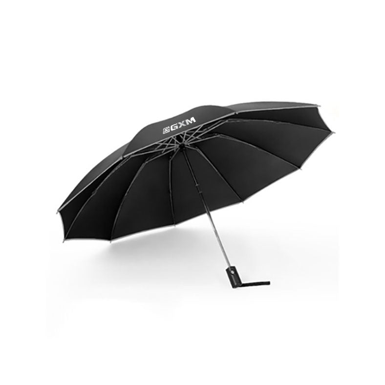 GXM Automatic Inverted Umbrella Double Layer Auto Open Waterproof Wind Resist Reverse Umbrella with Reflective Stripe Compact Size lightweight Big Canopy 10 Ribs Structure Umbrella