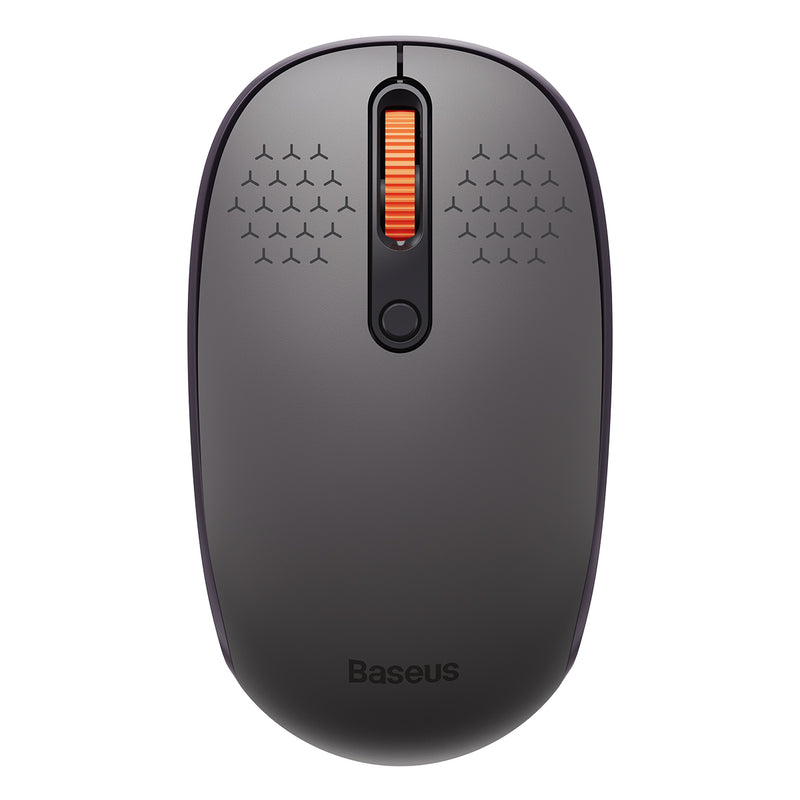 Baseus Wireless Bluetooth Mouse F01B Tri-Mode Wireless Mouse Silent Click 800/1200/1600DPI 250Hz BT5.0 3.0 2.4G USB Receiver AA Battery Portable Light