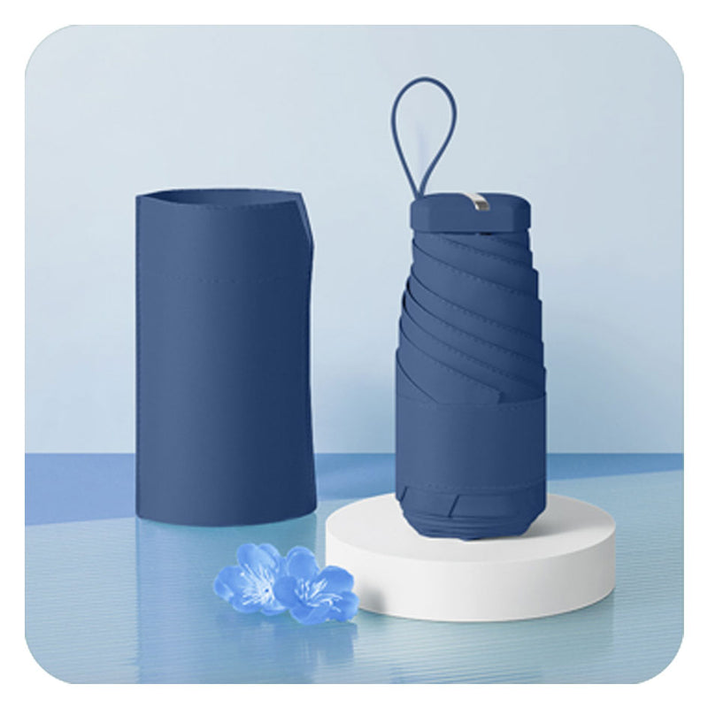 GXM Mini UV Umbrella Lightweight UPF 50+ UV Blocking Coating Foldable into Compact Size Waterproof Wind Resistance Rain and Shine Dual Use