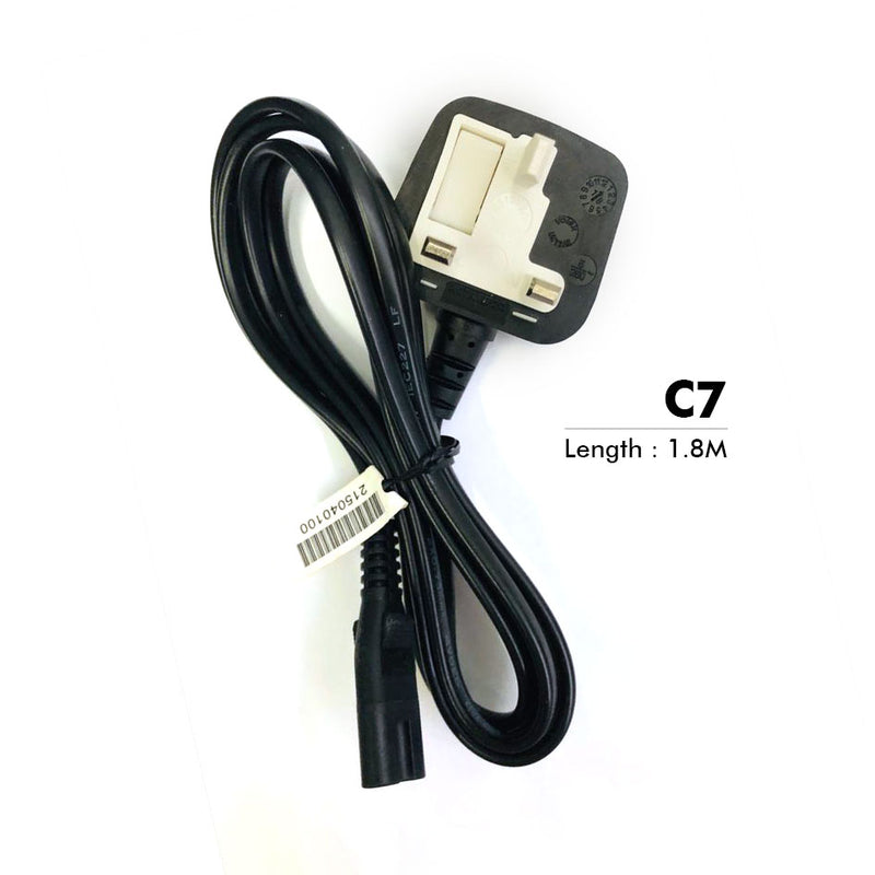 Safety Mark 3 Pin UK Local Cable C5 C7 C13 Convertor Power Cord