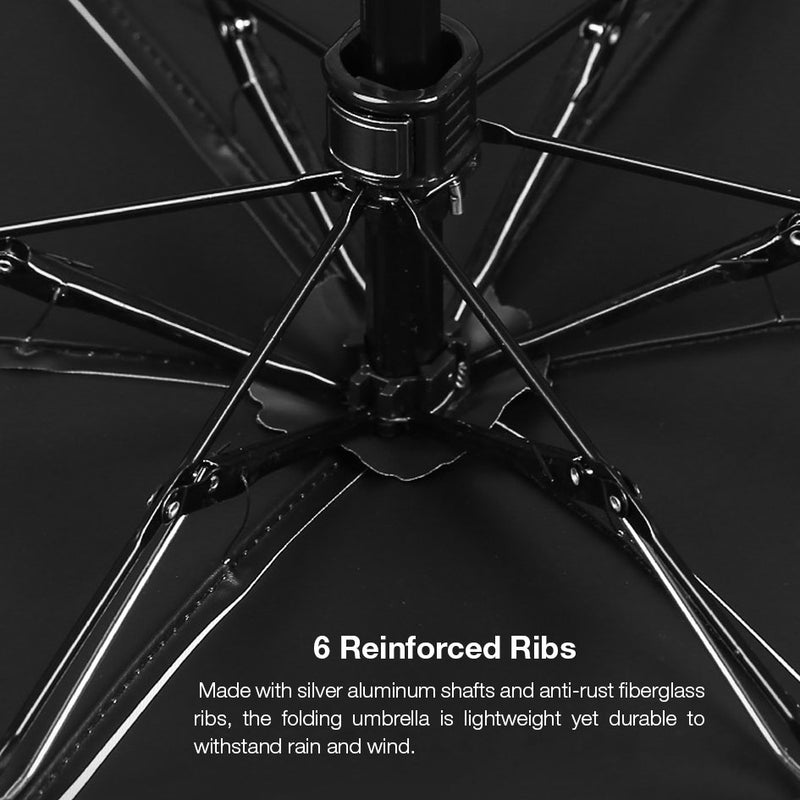 GXM Mini UV Umbrella Lightweight UPF 50+ UV Blocking Coating Foldable into Compact Size Waterproof Wind Resistance Rain and Shine Dual Use