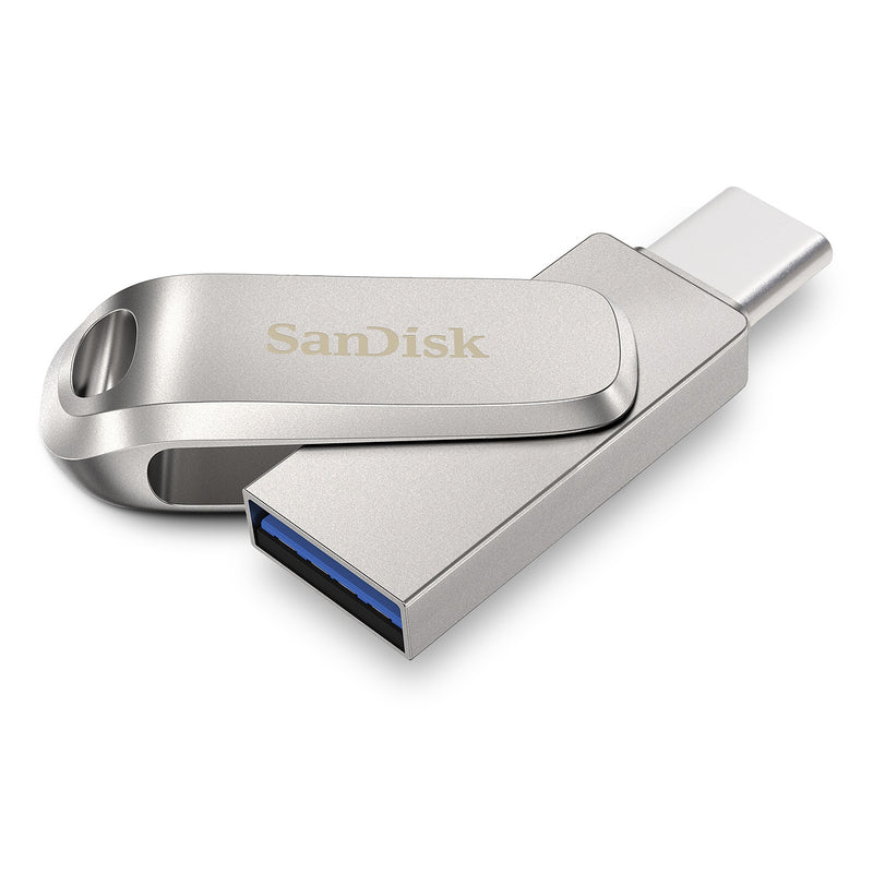 SanDisk Ultra Dual Drive Luxe USB Type C Flash Drive 2 in 1 Connector USB 3.1 Gen 1 Speed 150MB/s** 64GB 128GB 256GB 512GB 5 Years Warranty