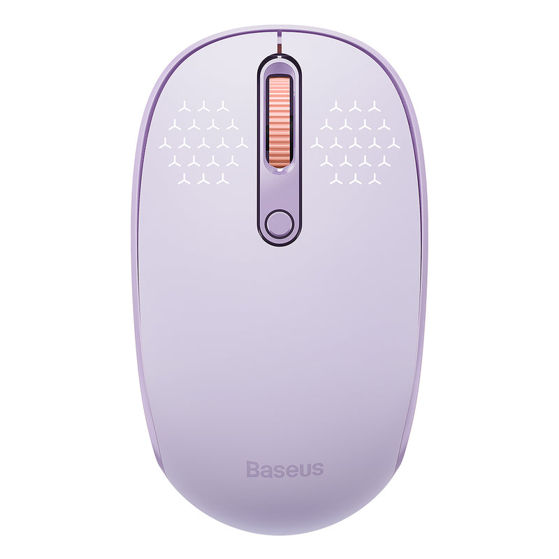 Baseus Wireless Bluetooth Mouse F01B Tri-Mode Wireless Mouse Silent Click 800/1200/1600DPI 250Hz BT5.0 3.0 2.4G USB Receiver AA Battery Portable Light